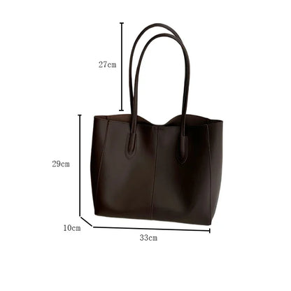 Vintage Korean Tote – Chic, Spacious & Commuter-Ready