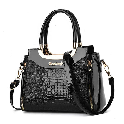 Luxury Patent Croc Bag – Chic Bucket Style & Designer Shine