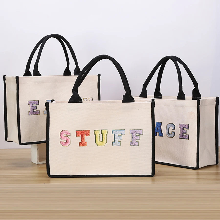 Simple Canvas Tote – Spacious, Durable & Travel-Ready