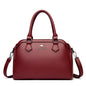 Multi-Pocket Soft Leather Tote – Luxury Designer Shoulder & Crossbody Bag for Women