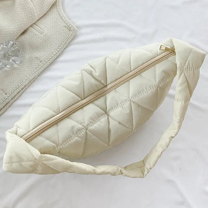 Quilted Sporty Puffer Hobo