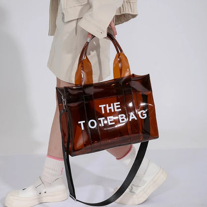 Transparent Tote – Trendy, Spacious & Designer-Inspired