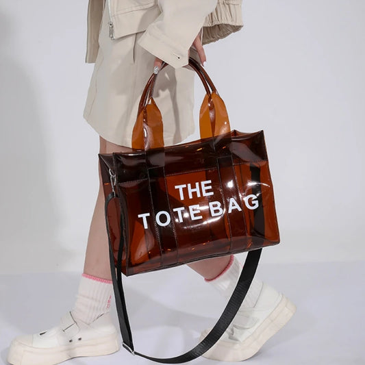 Transparent Tote – Trendy, Spacious & Designer-Inspired