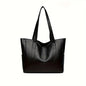 Vintage Vegan Tote Bag – Large Capacity Casual Shoulder Handbag for Women’s Commute