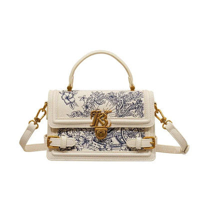 Embroidered Square Handbag – High-End Textured Summer Shoulder & Crossbody Bag for Women