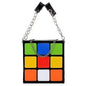 Chic Cubic Box Bag – Designer Leather Chain Tote for Women