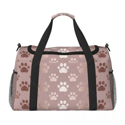 Dog Paw Travel Tote – Lightweight, Durable & Spacious Handbag for Daily Use