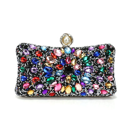 Acrylic Rhinestone Evening Clutch – Glam Party & Wedding Shoulder Bag