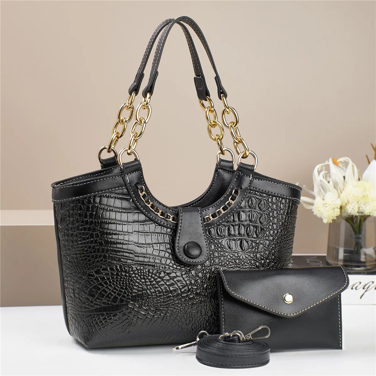 Soft Leather Handbag – Versatile Crossbody Shoulder Bag for Women