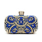 Golden Diamond Clutch – Small Wedding & Party Bag with Chain and Metal Handle