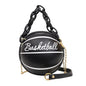 Pink Basketball Round Chain Crossbody Bag