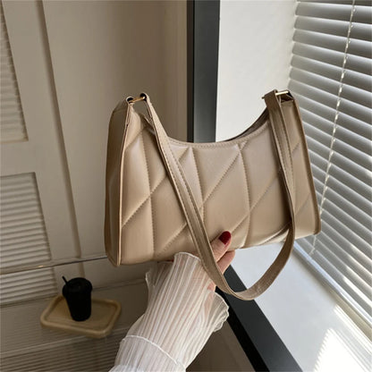 Black Shoulder Bag – Trendy Small Handle Crossbody & Clutch Purse for Women