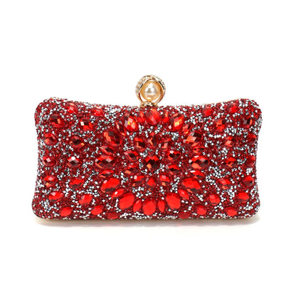 Acrylic Rhinestone Evening Clutch – Glam Party & Wedding Shoulder Bag
