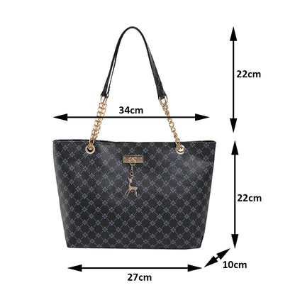 Soft Leather Presbyopia Tote – Textured, Spacious & Stylish