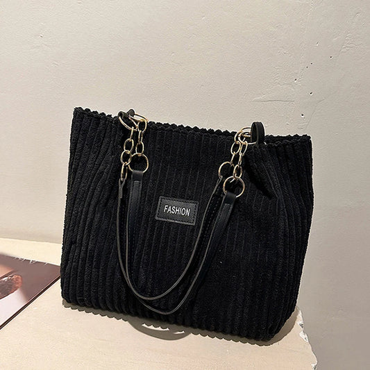 Corduroy Casual Tote for Women