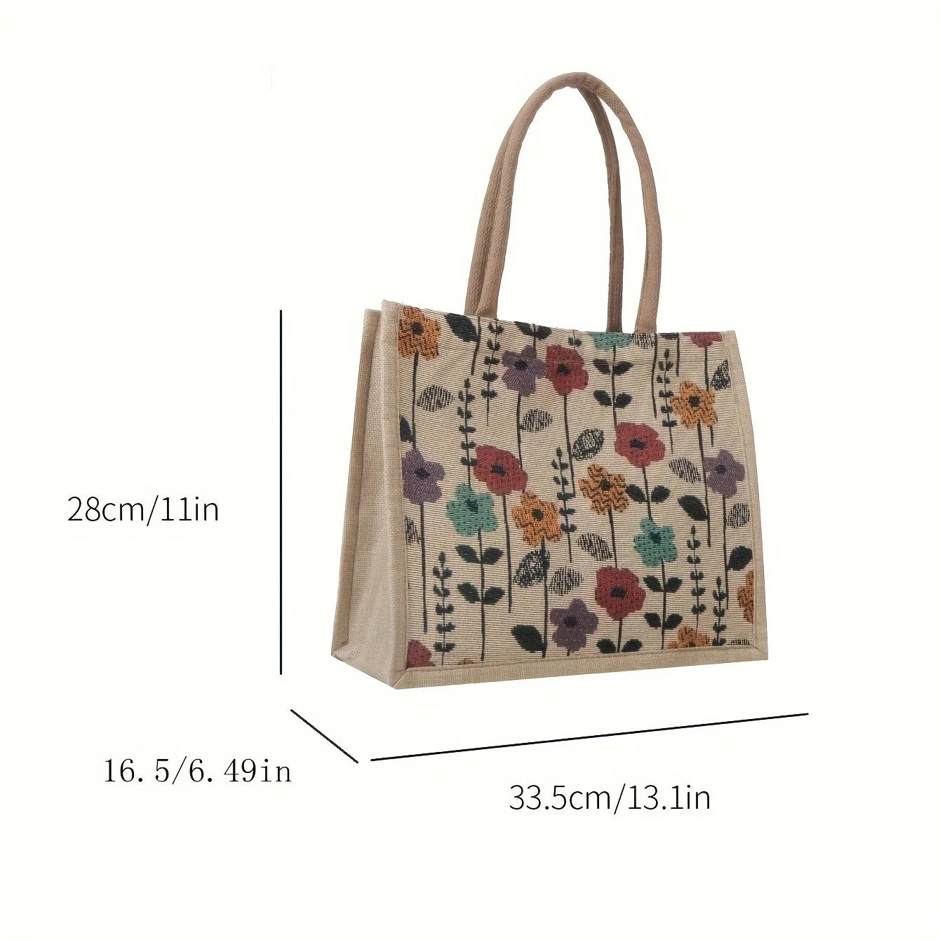 Vintage Floral Tote – Stylish, Casual & Party-Perfect