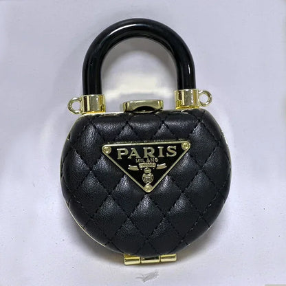 Mini Diamond Texture Handbag – Retro Chic Shoulder Bag for Daily Outings & Dates