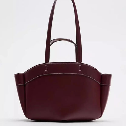 Luxury PU Leather Tote – High-Quality Designer Shoulder & Bucket Bag for Women