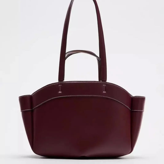 Luxury PU Leather Tote – High-Quality Designer Shoulder & Bucket Bag for Women