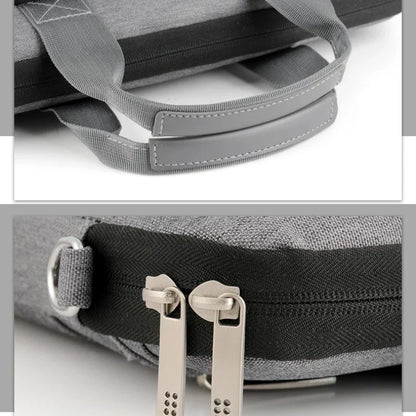 Double-walled shock-resistant water laptop bag carrying shoulder crossbody business briefcase