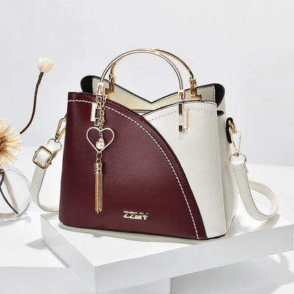 Luxury Crossbody Tote – Casual Elegance with Grid Design