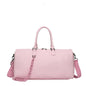 Waterproof  Leather Travel Duffel – Large Capacity Candy Color Shoulder & Gym Bag for Women