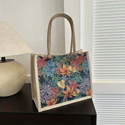 Vintage Floral Tote – Stylish, Casual & Party-Perfect