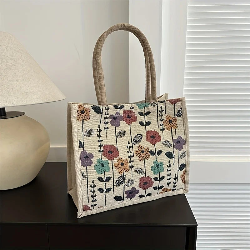 Vintage Floral Tote – Stylish, Casual & Party-Perfect