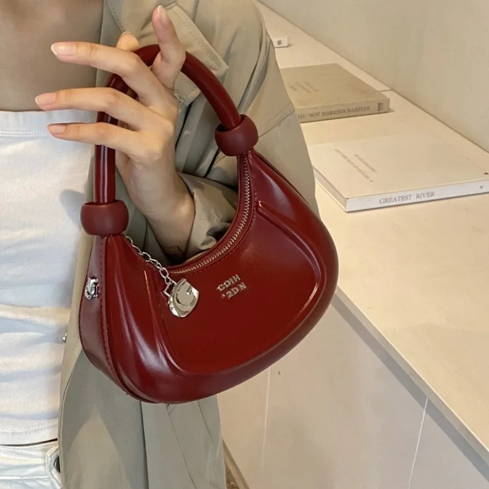 Low-Key Luxury Crescent Bag – High-End Summer Underarm & Shoulder Messenger
