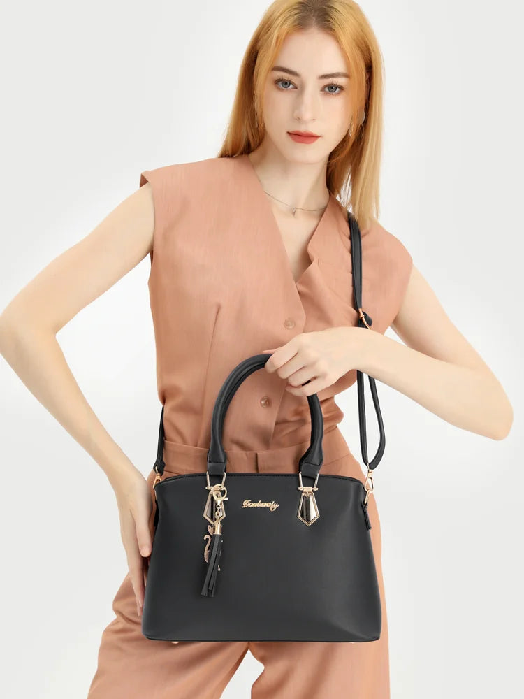 High-End Textured Handbag – Fashionable European-Style Shoulder & Crossbody Bag for Women