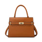 Simple Soft Leather Bag – Women’s Casual Small Square Bucket Crossbody & Shoulder Bag
