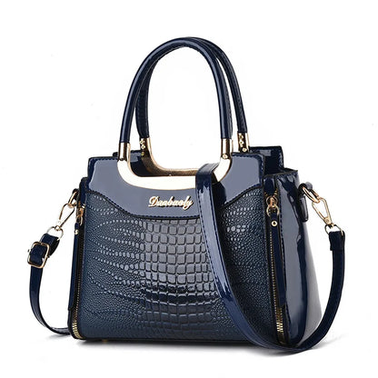 Luxury Patent Croc Bag – Chic Bucket Style & Designer Shine