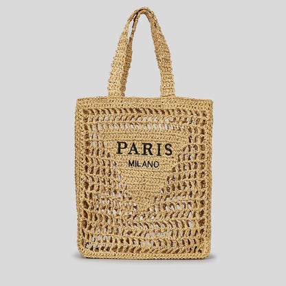 Handwoven Straw Tote – Chic, Spacious & Perfect for Summer