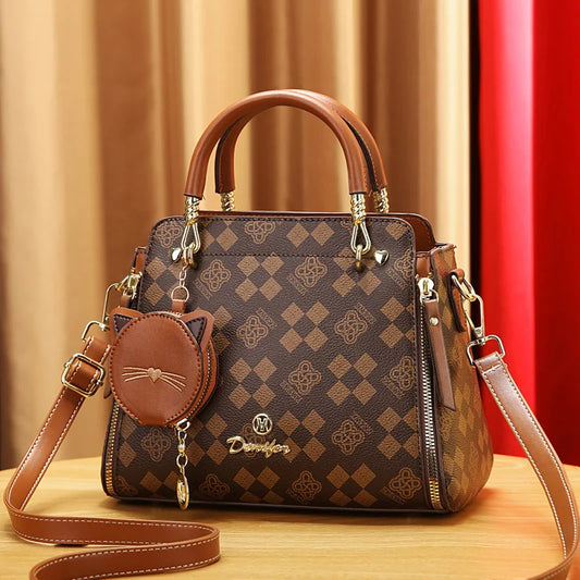 Trendy Printed Crossbody – High-Quality Versatile Shoulder Handbag for Women