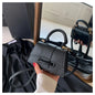 Solid Color Leather Bag – Stylish Hand-Carry & Messenger Mini Bag