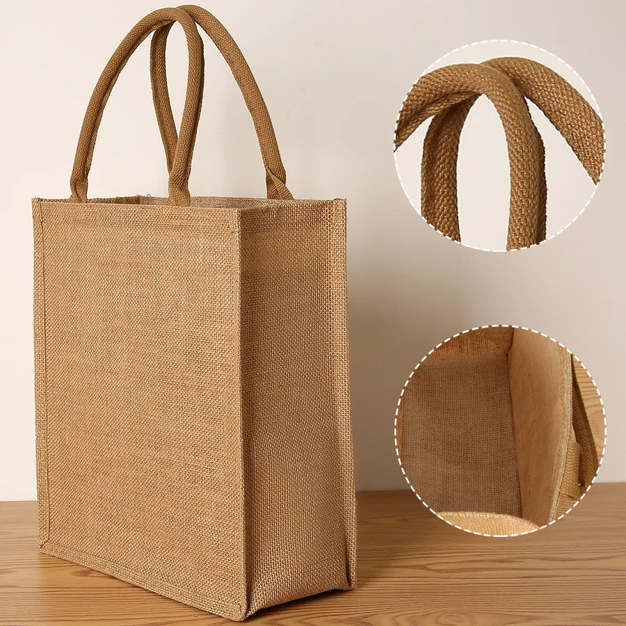 Linen Ribbon Tote – Simple, Spacious & Everyday Chic