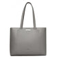 Luxury Leather Tote – Soft Designer Shoulder Bag for Women with Laptop Capacity