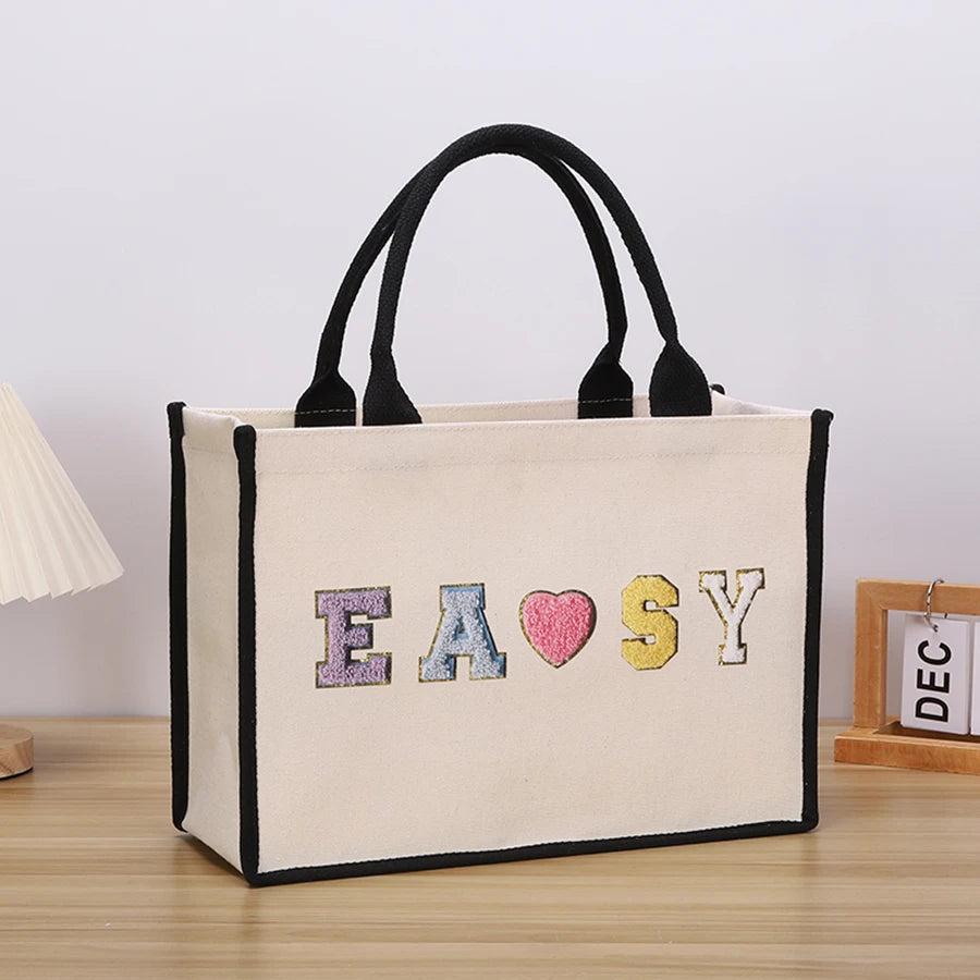 Simple Canvas Tote – Spacious, Durable & Travel-Ready