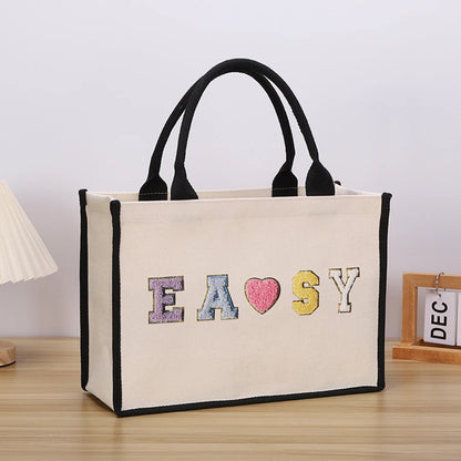 Simple Canvas Tote – Spacious, Durable & Travel-Ready