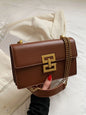 Lightweight Chain Shoulder Bag – Business Casual Flap Purse for Teen Girls, Students & Professionals
