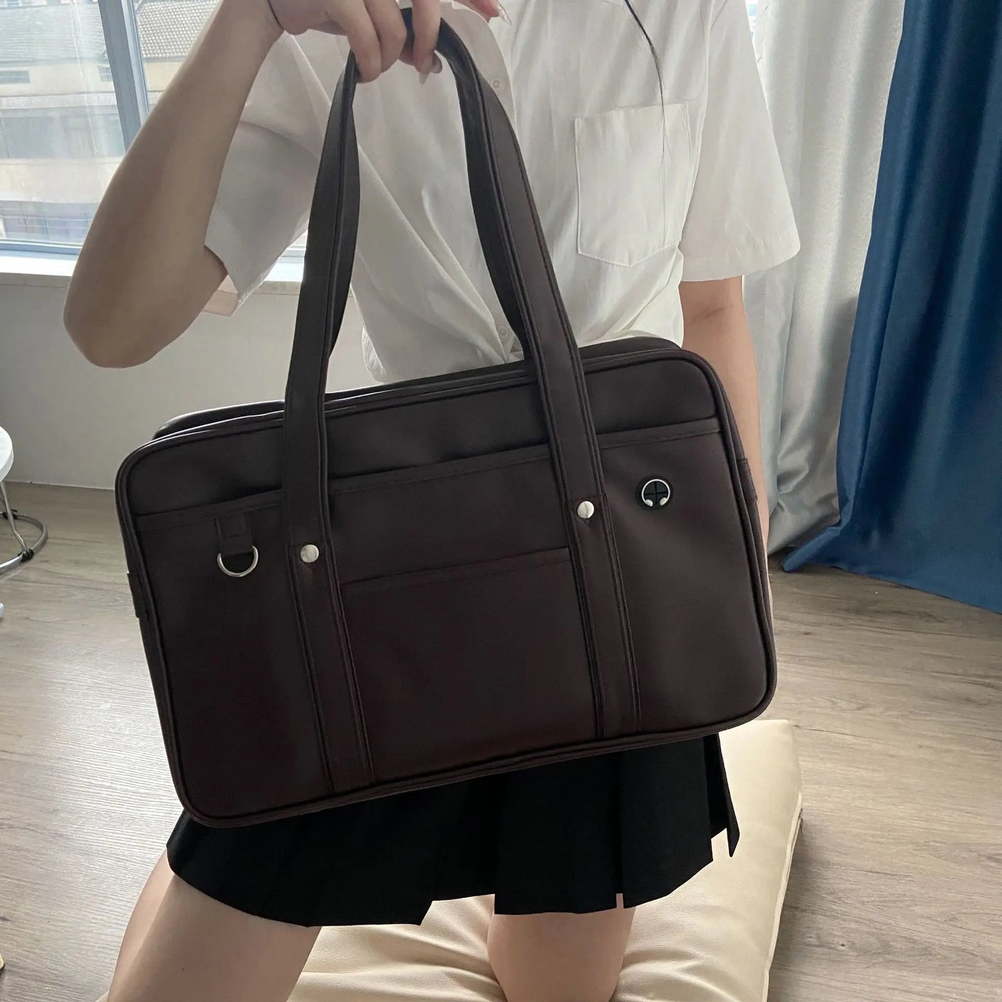 JK Style PU Schoolbag – Waterproof, Durable & Cosplay-Ready