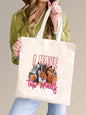 Floral Graffiti Canvas Tote – Bold, Stylish & Street-Ready