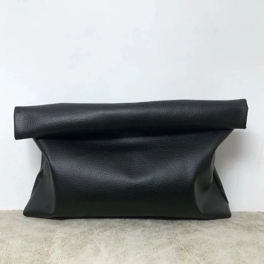Leather Envelope Clutch – Soft, Large-Capacity Evening Bag for Women
