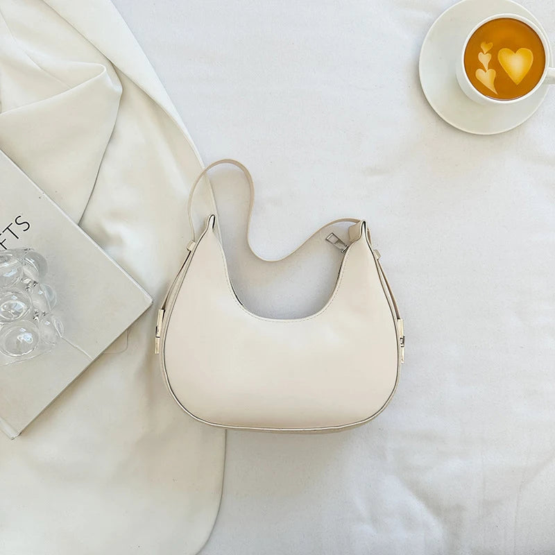 Soft Leaher Curve Hobo Purse