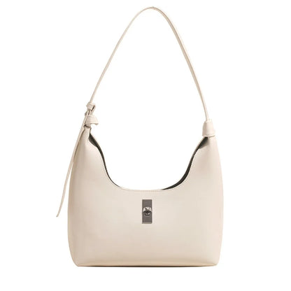 Minimalist Crescent Hobo Bag – Soft Leather Tote for Commuting & Outdoor Use