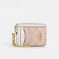 Mini Canvas Wallet – Women’s Zip Card Case with Chain Strap
