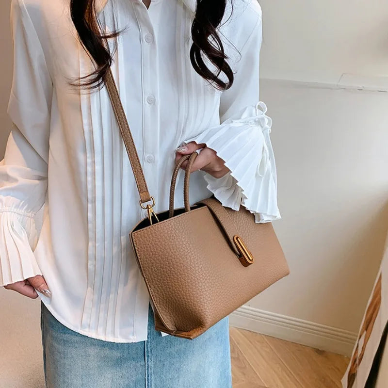 Lychee Leather Tote – Chic, Versatile & Effortlessly Stylish