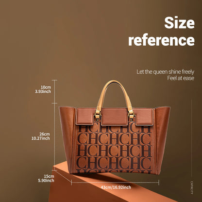 CHCH Embossed Handbag – Spacious, Stylish & Business-Ready