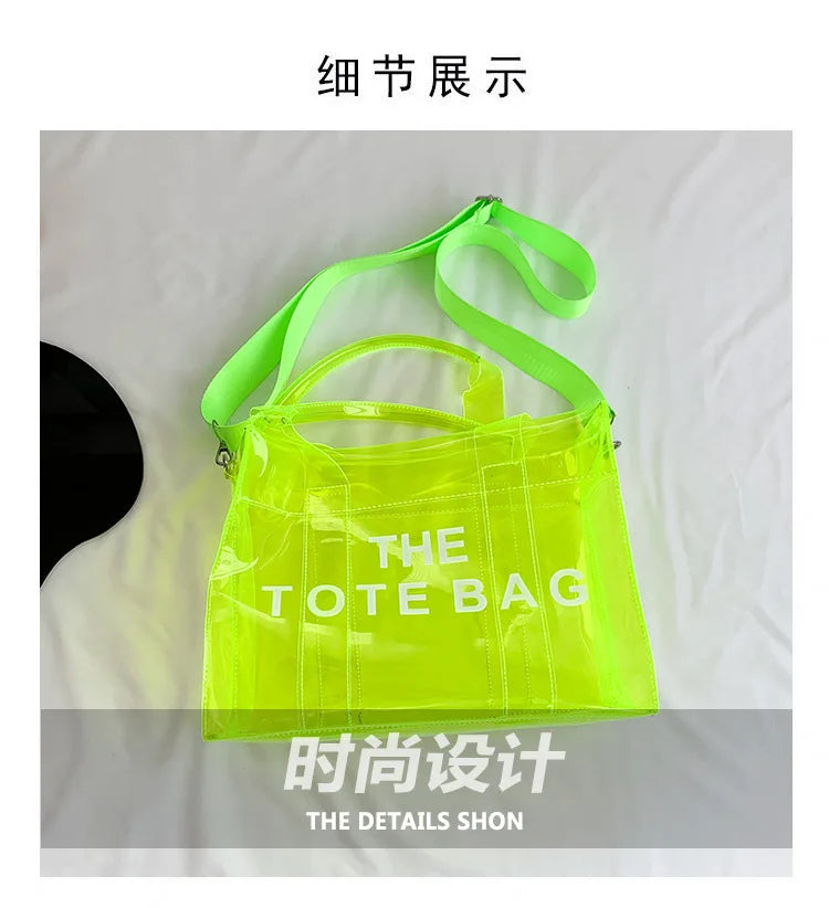 Transparent Tote – Trendy, Spacious & Designer-Inspired