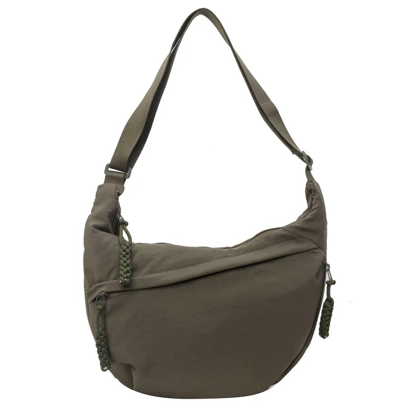Nylon Crossbody Shoulder Hobo Bag